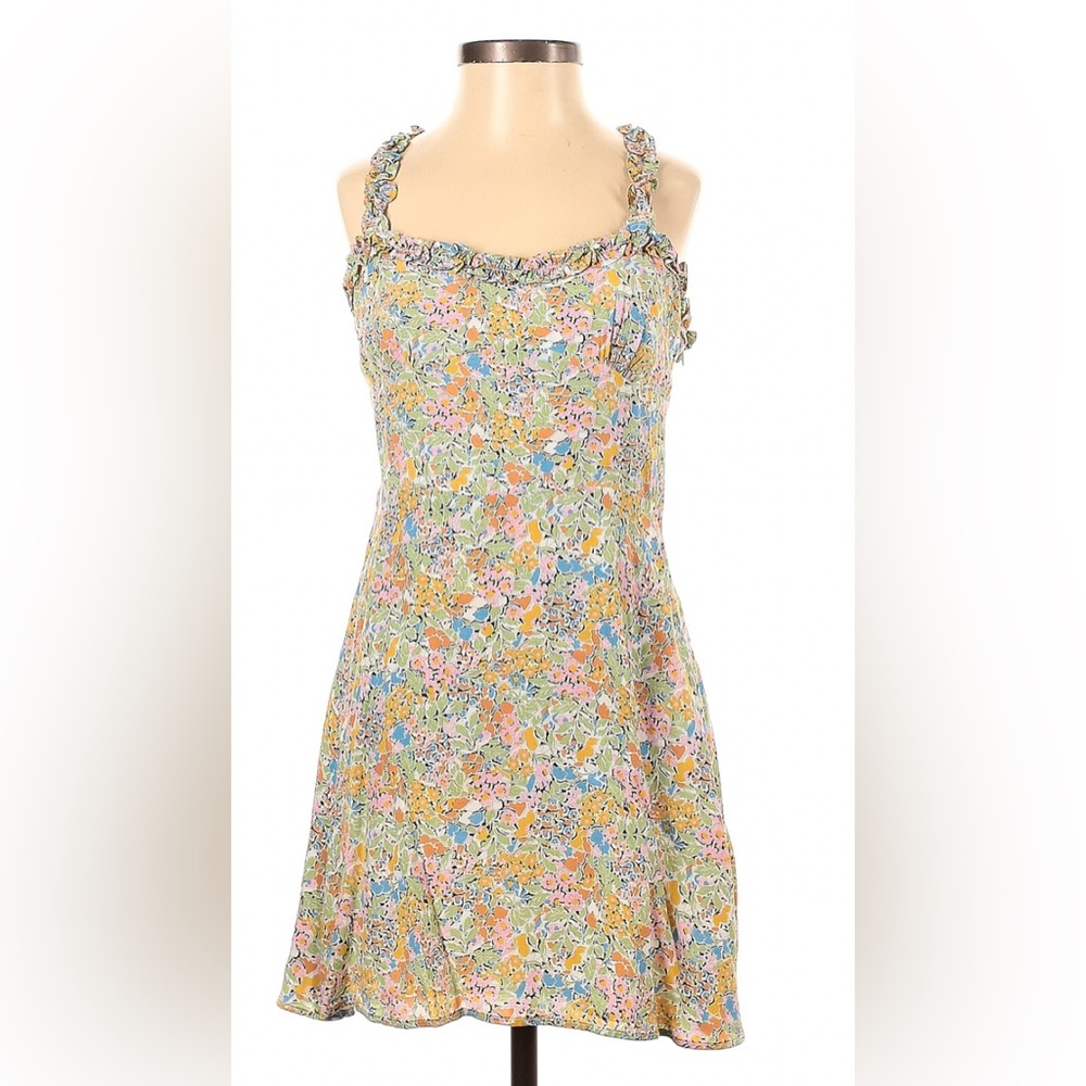 Zara Floral Mini Dress  bustier style top